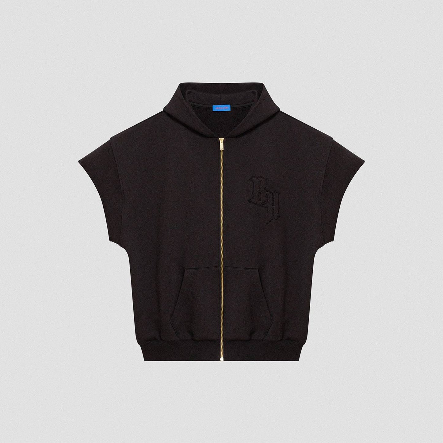Heavy Weight Zip Vest, Black