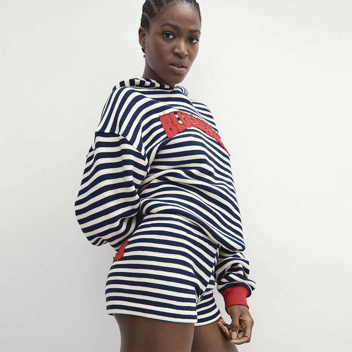 Heavy Striped Hoodie