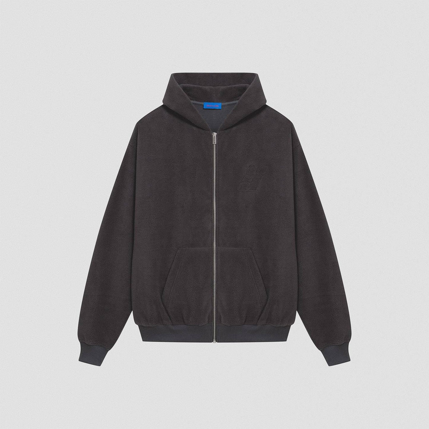 Polar Fleece Zip Hoodie, Graphite