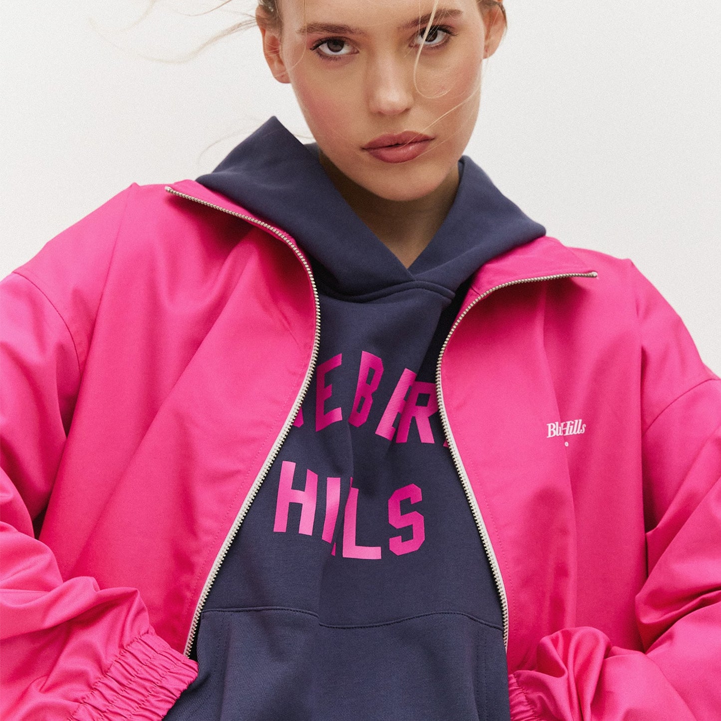 College Hoodie, Blueberry