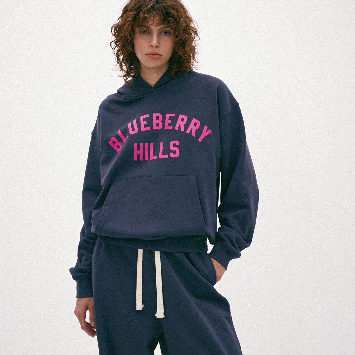 College Hoodie, Blueberry