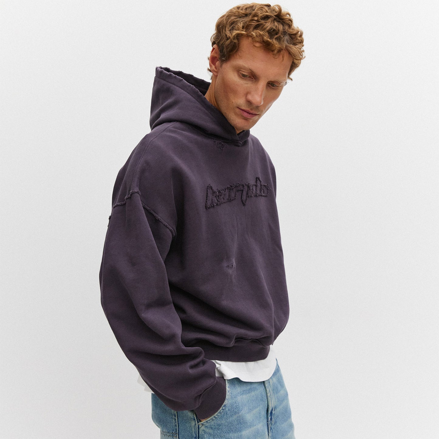 Karjala Distresed Hoodie, Blueberry