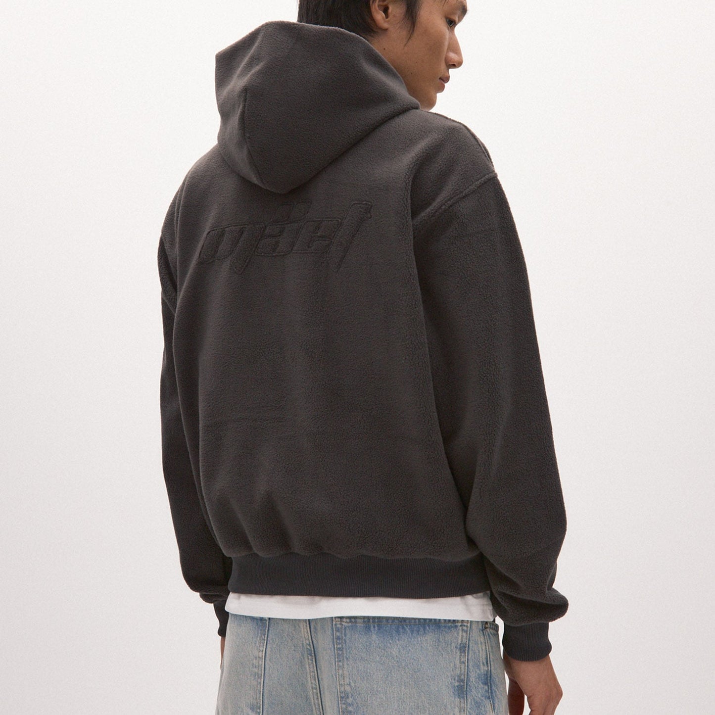Polar Fleece Zip Hoodie, Graphite