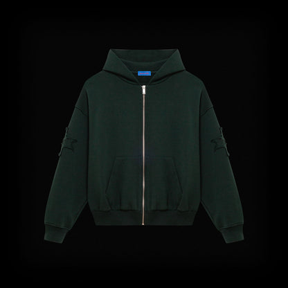 Heavy Weight Zip Hoodie, Green