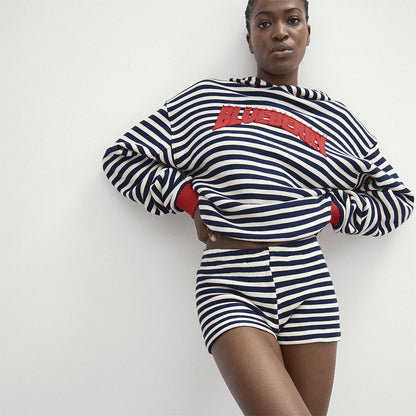 Heavy Striped Hoodie