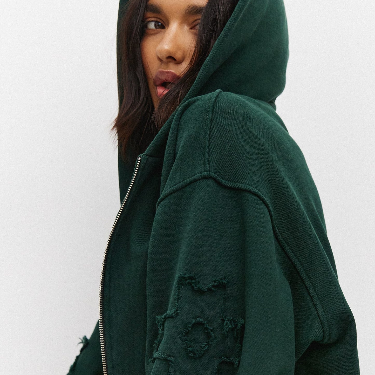 Heavy Weight Zip Hoodie, Green