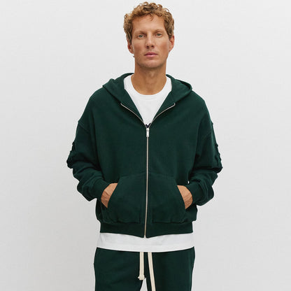 Heavy Weight Zip Hoodie, Green