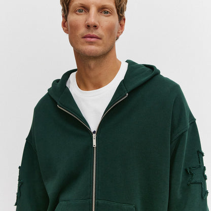 Heavy Weight Zip Hoodie, Green