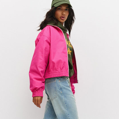 Cotton Jacket, Fuchsia